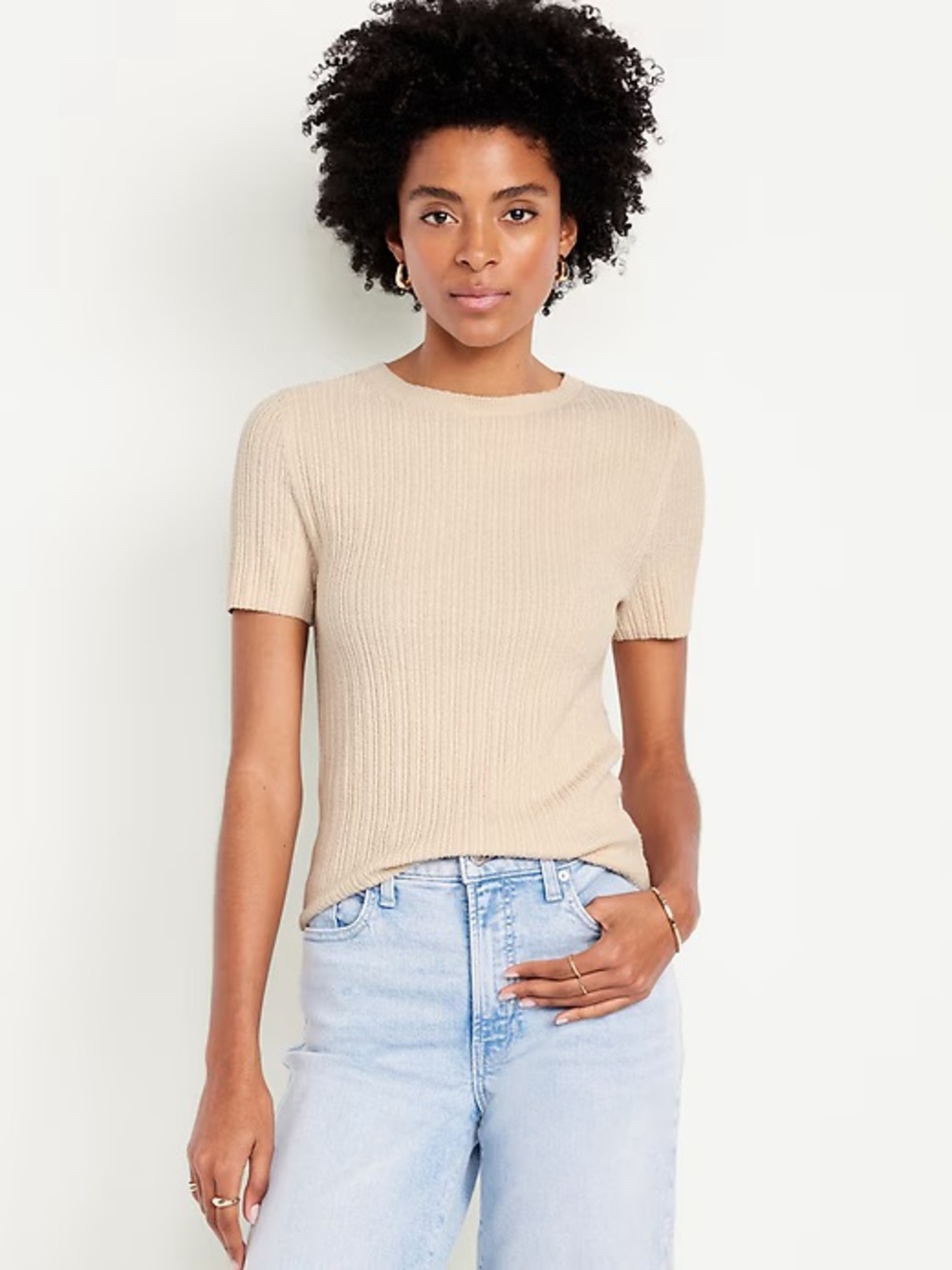 NWOT Old Navy | Textured Bouclé T-Shirt M Tall